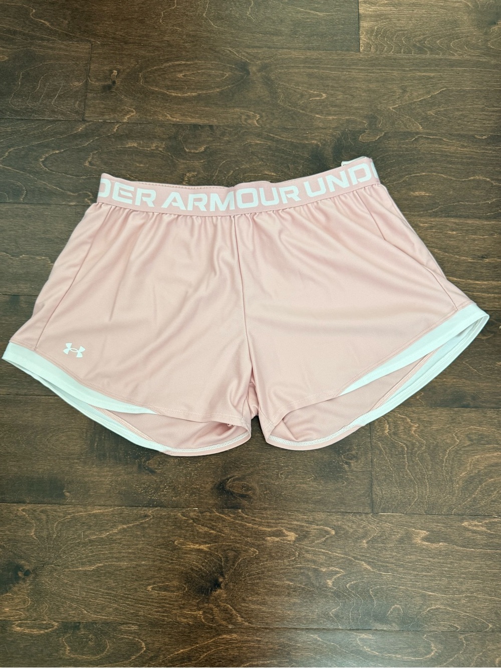 Under Armour Athletic Shorts, Pink, Sz Large